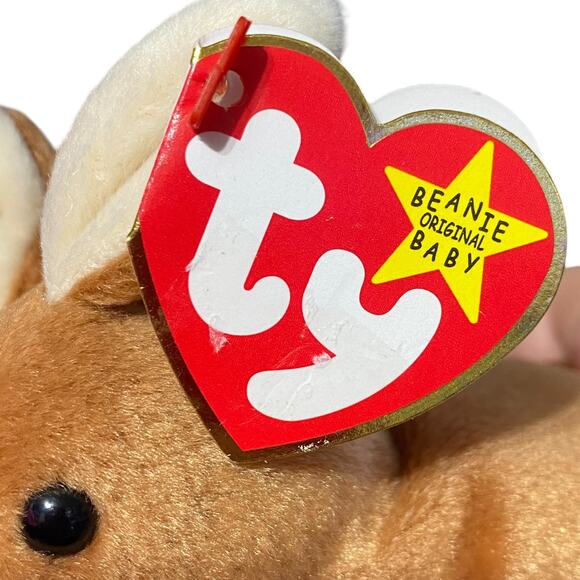 Vintage 1996 Ty Beanie baby Kangaroo with baby named Pouch - Picture 11 of 15